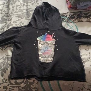 Children’s Justice cropped sweatshirt.